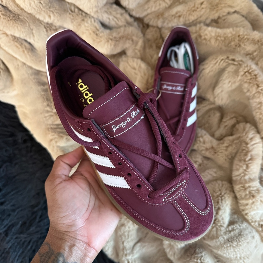 Adidas Maroon “Sporty & Rich” Hanball Spezials - Picture 4 of 6